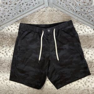 Vuori Black Camo Athletic Shorts